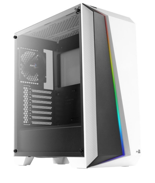 Aerocool korpus Cylon Pro TG valge ATX