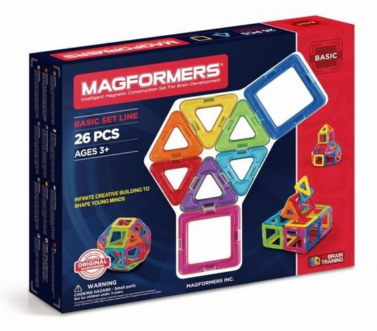 Magformers klotsid Magnetic Blocks Basic, 26 elementi