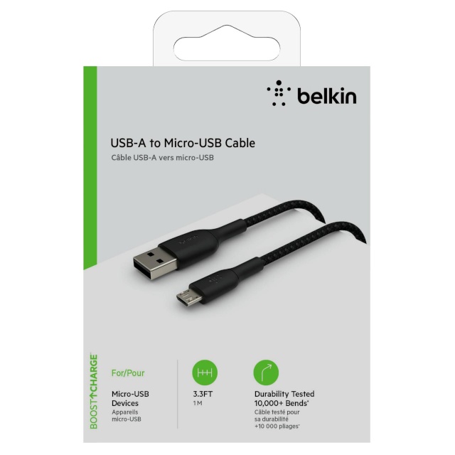 Belkin Micro-USB-Kabel encased 1m must CAB007bt1MBK