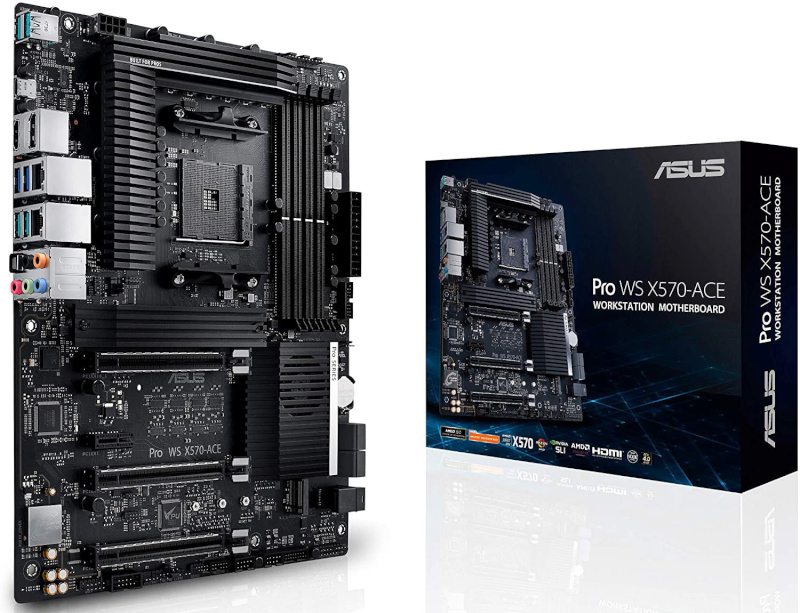 ASUS emaplaat Pro WS X570-ACE AMD AM4 DDR4 ATX, 90MB11M0-M0EAY0