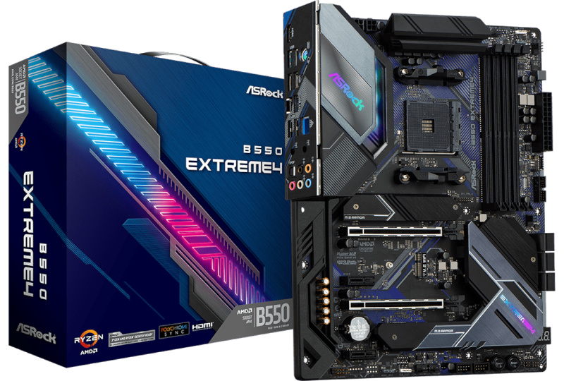 ASRock emaplaat B550 Extreme4 AMD AM4 DDR4 ATX, 90-MXBDE0-A0UAYZ