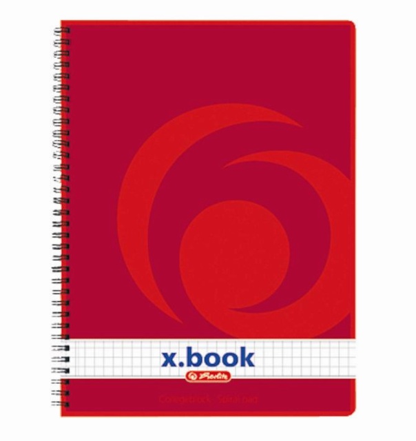 Herlitz kaustik College A5/80l ruuduline, spiraalköites