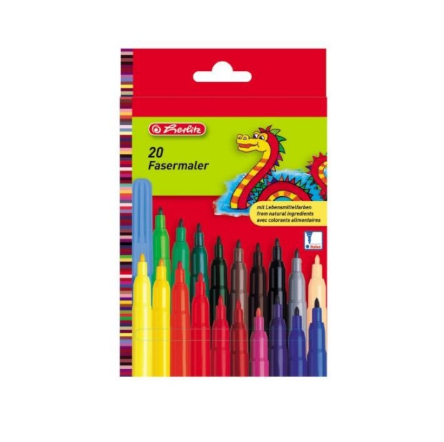 Herlitz viltpliiatsid 20 värvi