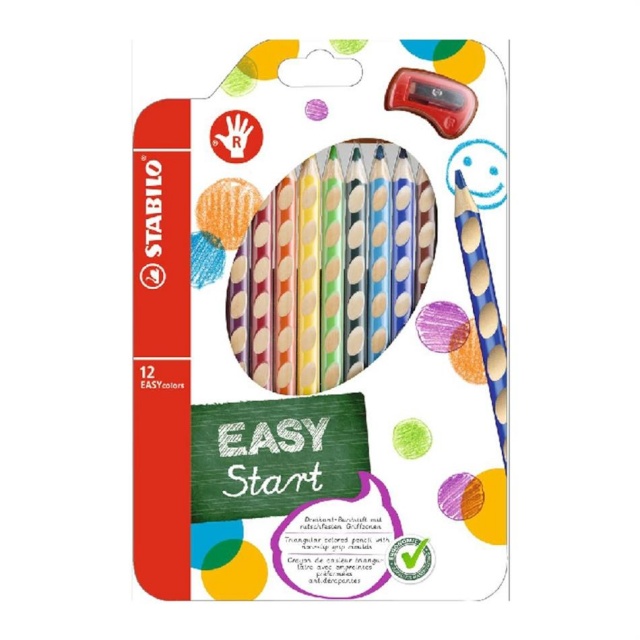 Stabilo värvipliiats 12 värvi Stabilo Easy colors P+terit.