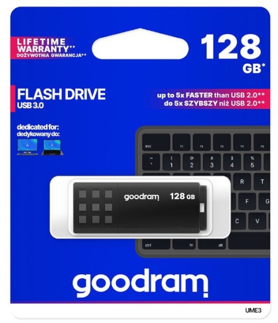 GOODRAM mälupulk Pendrive UME3 128GB USB 3.0 must