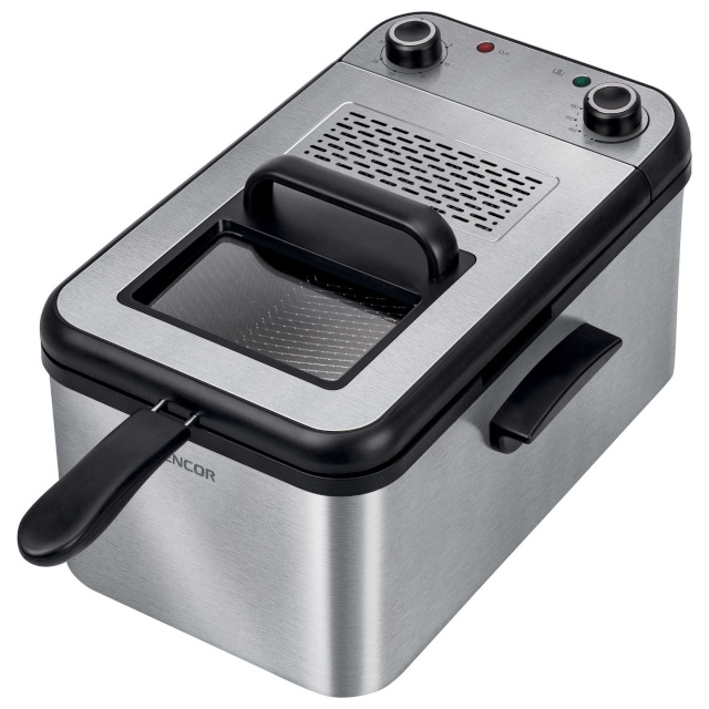 Sencor fritüür SFR7200SS Deep Fryer, 3,2L, hõbedane/must