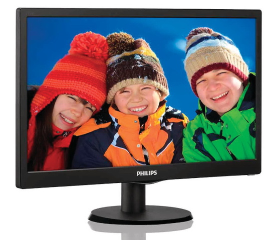 Philips monitor 193V5LSB2/10 18.5" WLED läikiv must