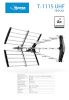 eSTAR antenn T-1115 UHF Triplex LTE must