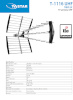 eSTAR antenn T-1116 UHF Triplex LTE must