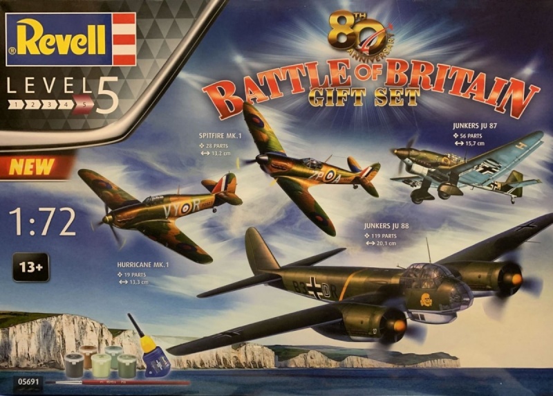 Revell liimitav mudel Gift Set 80th anniversary Battle of Britain