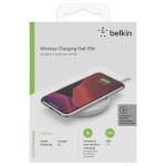 Belkin juhtmevaba laadija Wireless Charging Pad 15W USB-C Cable with adaptor valge