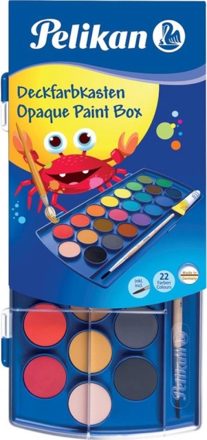 Pelikan akvarell Pelikan 22 värvi + pintsel
