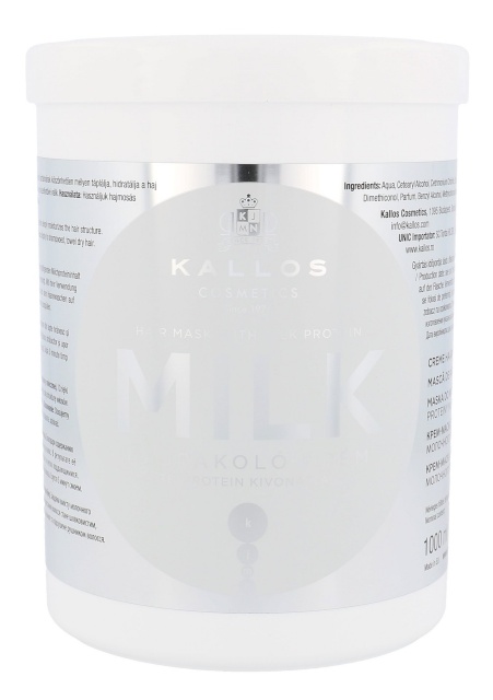 Kallos Milk Hair Mask Cosmetic 1000ml, naistele