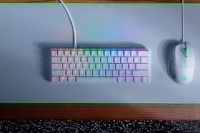 Razer Huntsman Mini, Gaming keyboard, RGB LED light, US, Mercury valge, Wired