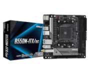 ASRock emaplaat B550M-ITX/ac AMD AM4 DDR4 Mini-ITX, 90-MXBDH0-A0UAYZ