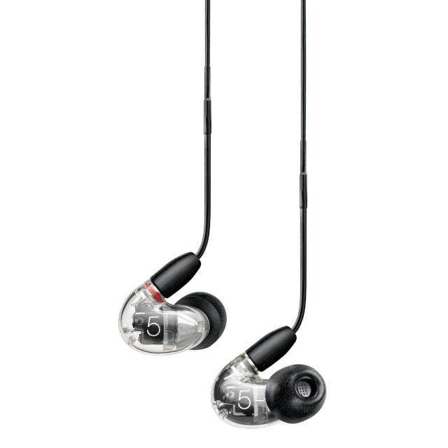Shure kõrvaklapid AONIC 5 Sound Isolating Earphones, läbipaistev