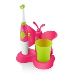 ETA hambahari Toothbrush with water cup and holder Sonetic 1294 90070 For kids, roosa / light roheline, 2, Number of brush heads included 2