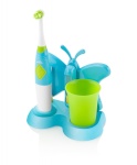 ETA hambahari Toothbrush with water cup and holder Sonetic 1294 90080 For kids, sinine/ roheline, 2, Number of brush heads included 2