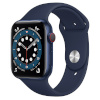 Apple Watch Series 6 GPS + Cellular, 40mm Blue Aluminium Case with Deep Navy Sport Band
