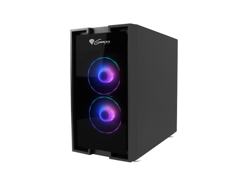 Genesis korpus IRID 353 ARGB Pc case, Micro tower, 2xUSB 2.0, 2x Jack, 1xUSB 3.0, must