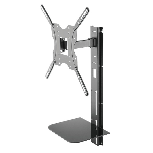 Logilink seinakinnitus BP0048 Wall Mount TV with Support Shelf, Tiltable -10°/+3°, 32-55", max 30kg