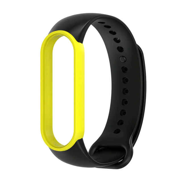 Randmerihm Silicone Replacement Band (Mi Band 6/5/4) must/kollane