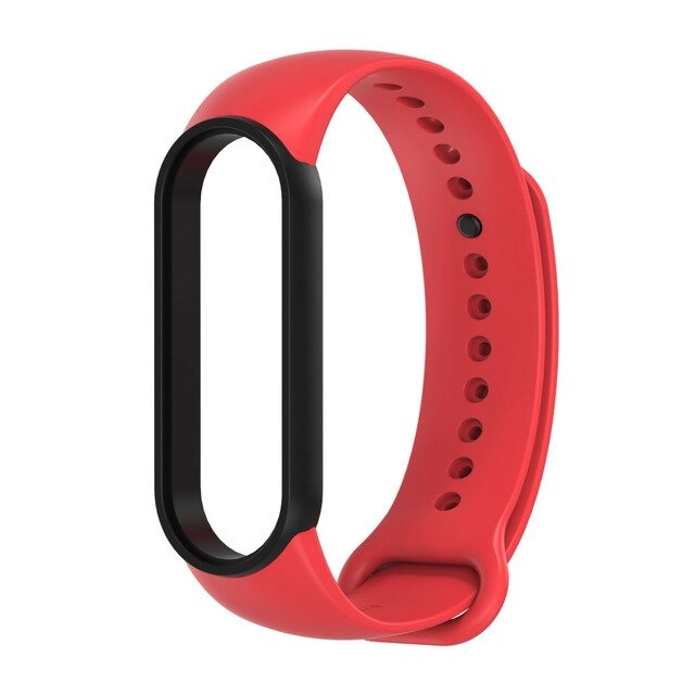Randmerihm Silicone Replacement Band (Mi Band 6/5/4) punane/must