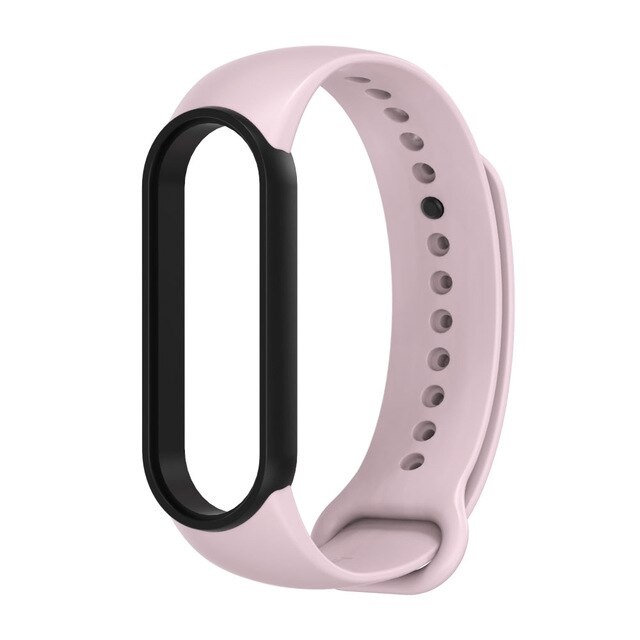Randmerihm Silicone Replacement Band (Mi Band 6/5/4) roosa/must