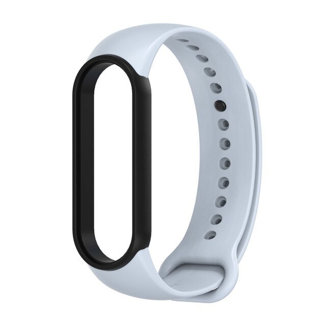 Randmerihm Silicone Replacement Band (Mi Band 6/5/4) helesinine/must