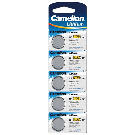 Camelion patareid Lithium Button Celles 3V (CR2032), 5-pakk