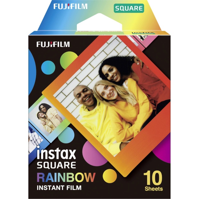 Fujifilm fotopaber Instax Square Rainbow, 10-pakk