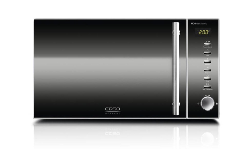 Caso mikrolaineahi M 20 Free standing, 800 W, Stainless steel