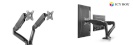ICY BOX lauakinnitus IB-MS304-T Stand With Desk Mount Base, For 2 Screens up to 27", must