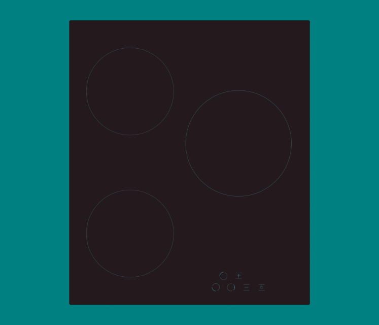 Simfer pliidiplaat Hob H4.030.DECSP