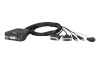 Aten switch 2-Port USB DVI Cable KVM with Remote Port Selector