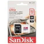 SanDisk mälukaart microSDHC Ultra 32GB 120MB/s + Adapter SDSQUA4-032G-GN6IA