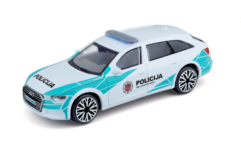 BBURAGO 1:43 mudelauto Audi A6 Avanti Leedu politsei, 18-30415