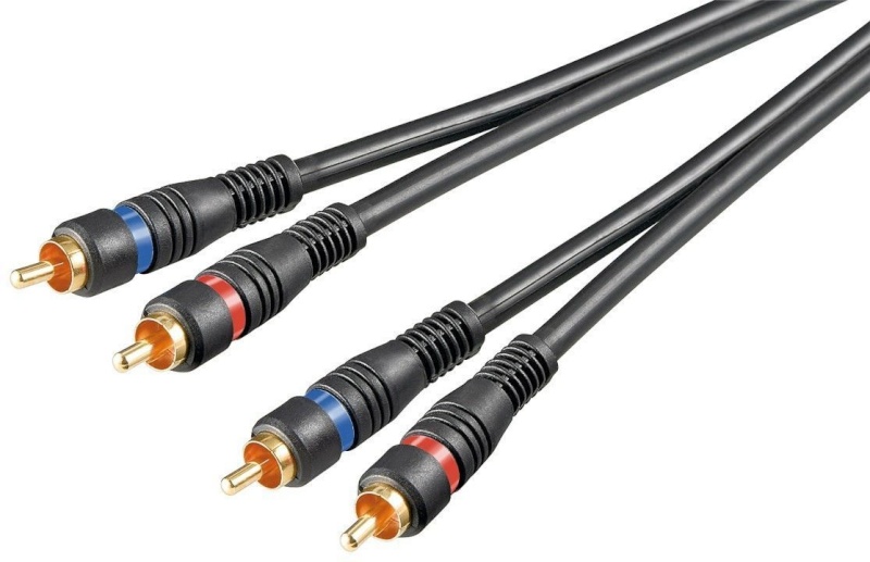 Goobay helikaabel 50032 Stereo RCA cable 2x RCA, double shielded, 1.5 m