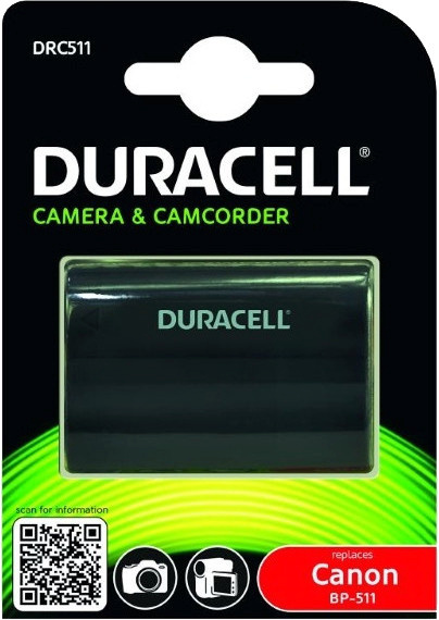 Duracell aku DRC511 (Canon BP-511/BP-512) 1600mAh