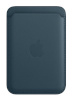 Apple magnetiga kaarditasku iPhone Leather Wallet with MagSafe - Baltic Blue, tumesinine