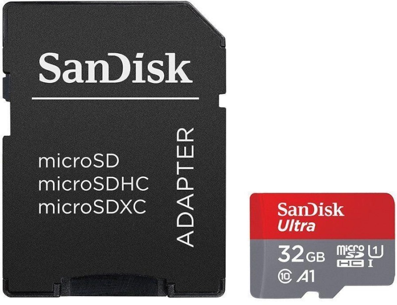 Sandisk mälukaart microSDHC 32GB Ultra 120MB/s A1 + adapter