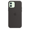 Apple kaitsekest iPhone 12 | 12 Pro Silicone Case with MagSafe - Black, must