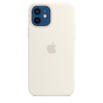 Apple kaitsekest iPhone 12 | 12 Pro Silicone Case with MagSafe - White, valge