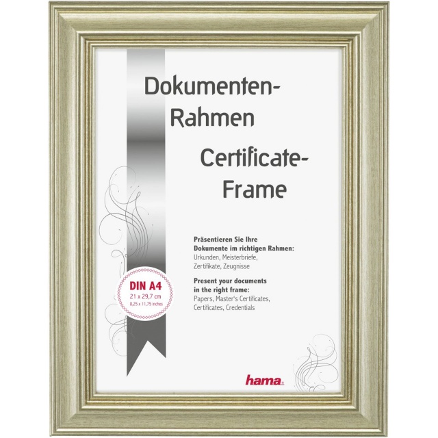Hama pildiraam Lobby kuldne 21x29,7 Resin DIN A4 175805