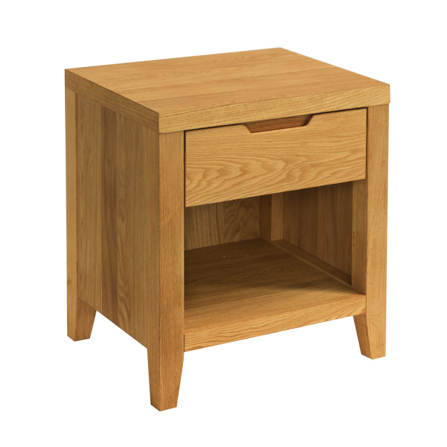 H4Y öökapp/laud CHAMBA, 40x50xH55cm, 1 sahtli ja 1 riiuliga, tamm