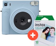 Fujifilm polaroid kaamera instax SQUARE SQ1 Glacier Blue, sinine + Instax Square fotopaber (10tk)
