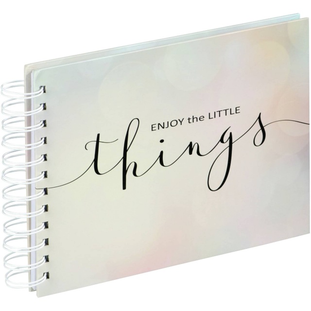 Hama fotoalbum Letterings Enjoy Spiral 28x17 50 lehte valge 3890