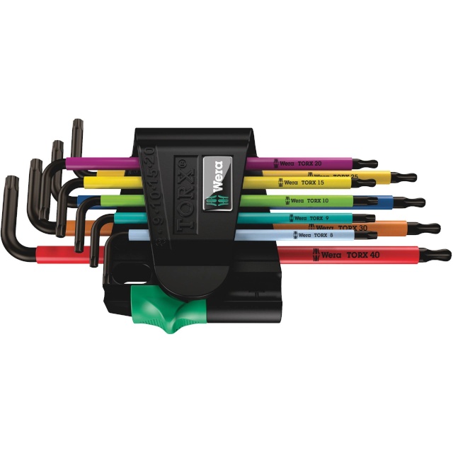 Wera 967/9 TX BO Multicolour 1 Winkelschlüsselsatz,BlackLaser
