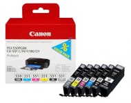 Canon tindikassett Multipack (PGI-550/CLI-551) PGBK/C/M/Y/BK/GY