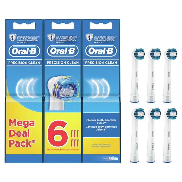 Braun lisaharjad Oral-B Precision Clean EB20, 6tk